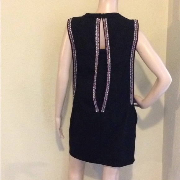 See You Soon Black Tunic Dress with Pink Edging - Picture 2 of 8